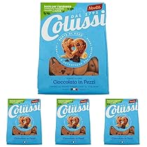 Colussi Frollini con Cioccolato in Pezzi, 500g (Confezione da 4)