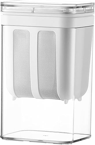 Miniatura 7 de KLKCMS Colador de yogur Colador de alimentos reutilizable Herramientas de cocina casero lavable 37.2 fl oz Separador de leche de soja Taza de filtro