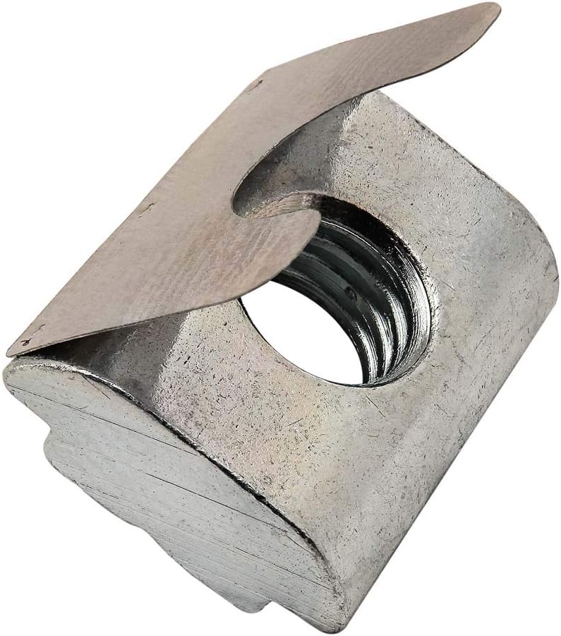 13063, 45 Series M8 x 1.25 Short Self Aligning Roll in T-Nut with Spring Leaf Steel (15 Pack)