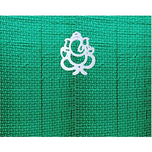 Image of ZEONELYMART Coconut Leaf Backdrop Cloth Hangings for Pooja Housewarming and Wedding etc Events Decoration 10 X 8 Feet (Coconut Cloth with Ganesh) Wedding Backdrop Decoration Cloth