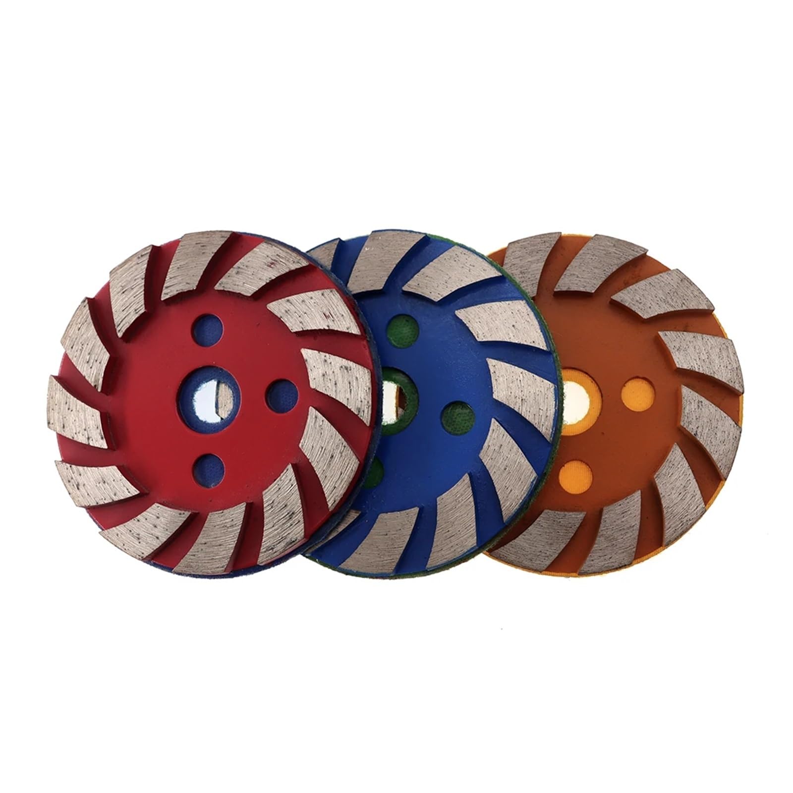 Xuro 4 unids/set almohadilla de pulido de 4 pulgadas disco de molienda de Metal seco/húmedo for granito Morble suelo de hormigón taza de muela(Combon B)