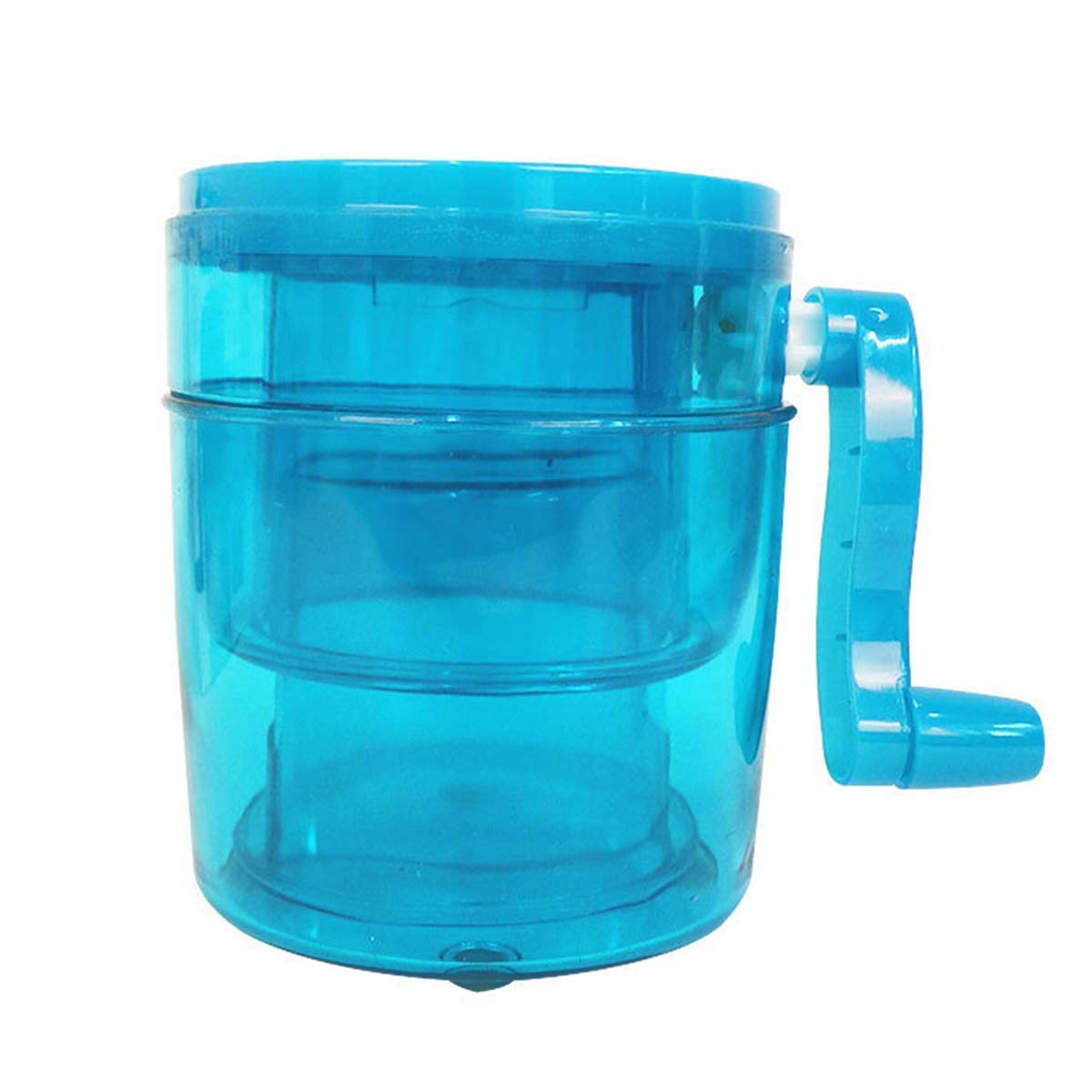 1. Trituradora de Hielo de 1L Trituradora de Hielo con manivela portátil Rompehielos Manual con Cuchillas de Acero Inoxidable
