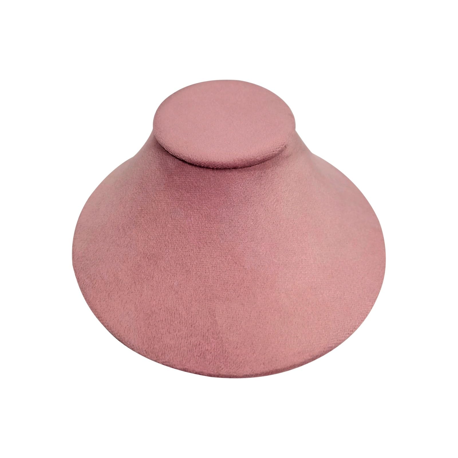 SCIKHEFT Necklace Display Stand for Selling -Velvet Necklace Bust Elegant Necklace&pendant holder for Vendors(Pink)