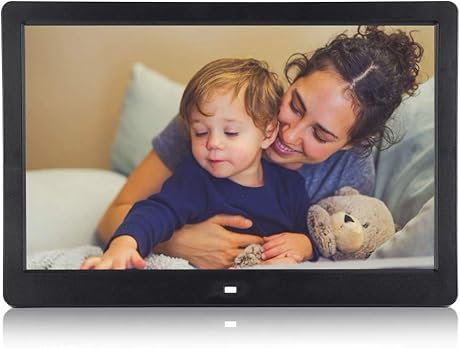 Mugast Digitaler Bilderrahmen Zoll 1080P Digitaler Bilderrahmen mit hochauflAsendem eingebautem Mikrofon Funktion von MusikVideo PlayerWeckerKalender EU Schwarz Mugast Digitaler Bilderrahmen Zoll 1080P Digitaler Bilderrahmen mit hochauflAsendem eingebautem Mikrofon Funktion von MusikVideo PlayerWeckerKalender EU Schwarz