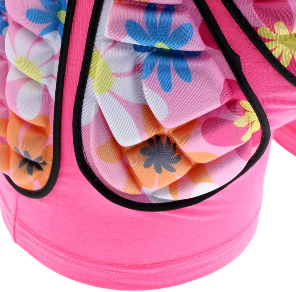 Hip Pad Protector Skiing Roller Skating Snow Boarding Hip Guard Hockey Pants Padded Shorts for Kid Children - Pink, S