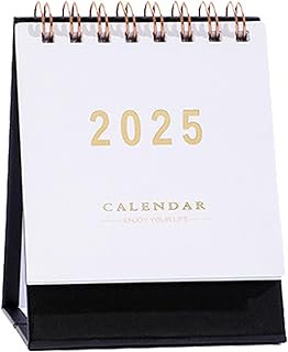卓上カレンダー 2025 - スモールデスクカレンダー | デスクプランナー 2025 | 2025年 スタンディングデスクカレンダー | デスク用スモールカレンダー | スタンドアップデスクカレンダー | 整理しやすいデイリープランナーカレンダー