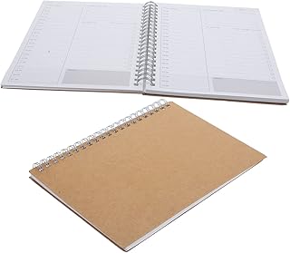 Ciieeo 2 Pçs Agenda Diária Receita Caderno Pequeno Caderno Espiral Bloco De Notas Para O Trabalho Organizador Diário Planejador De Trabalho Diário Planejamento Diário Bloco De Notas