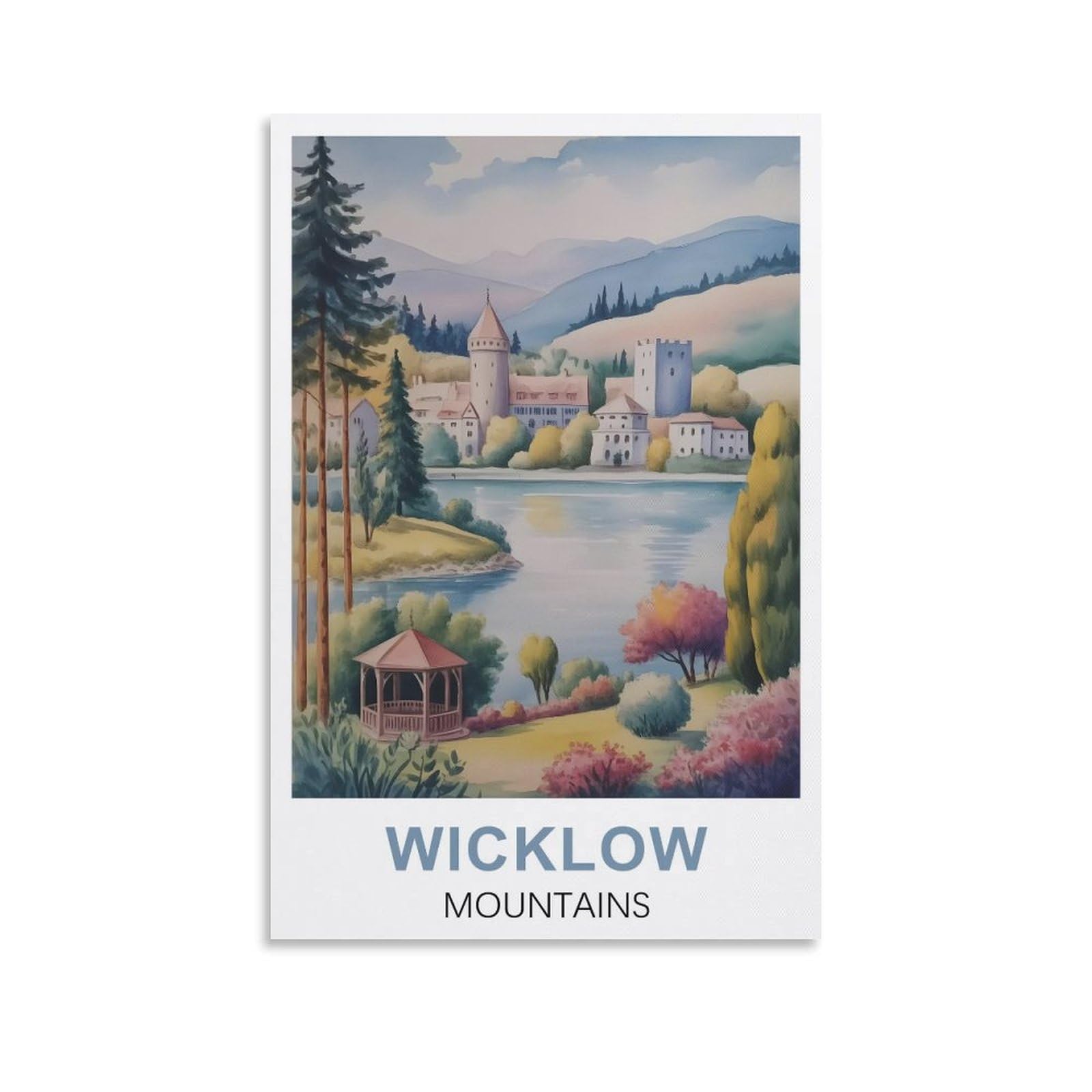 EZMLFA 5D Diamond Painting Kits for Adults,Wicklow Mountains Diamond Art Kits for Beginners,Full Drill Diamonds Gem Art for Home Wall Decor Gift 50x60cm