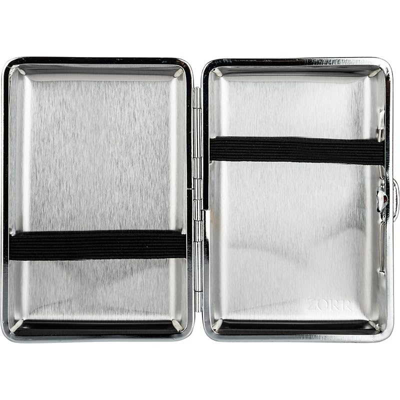 KASESSS 2 Pezzi Portasigarette In Metallo Pelle, PU Porta Sigarette Per 20 Sigarette, Porta Sigaretta Con Chiusura A Scatto, Portasigarette Uomo Cigarette Case Per Tasche Dei Pantaloni E Tasche(Nero