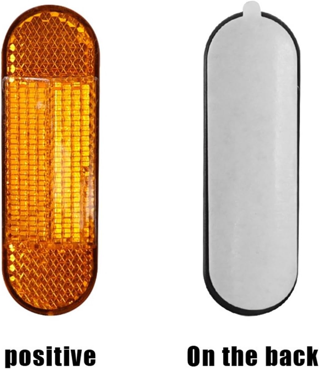 Electric Scooter Reflective Sticker Night Warning Reflector Compatible with Xiaomi M365 Pro2 Front Safety Reflective Tube Scooter Accessorie (Color : 1PC)