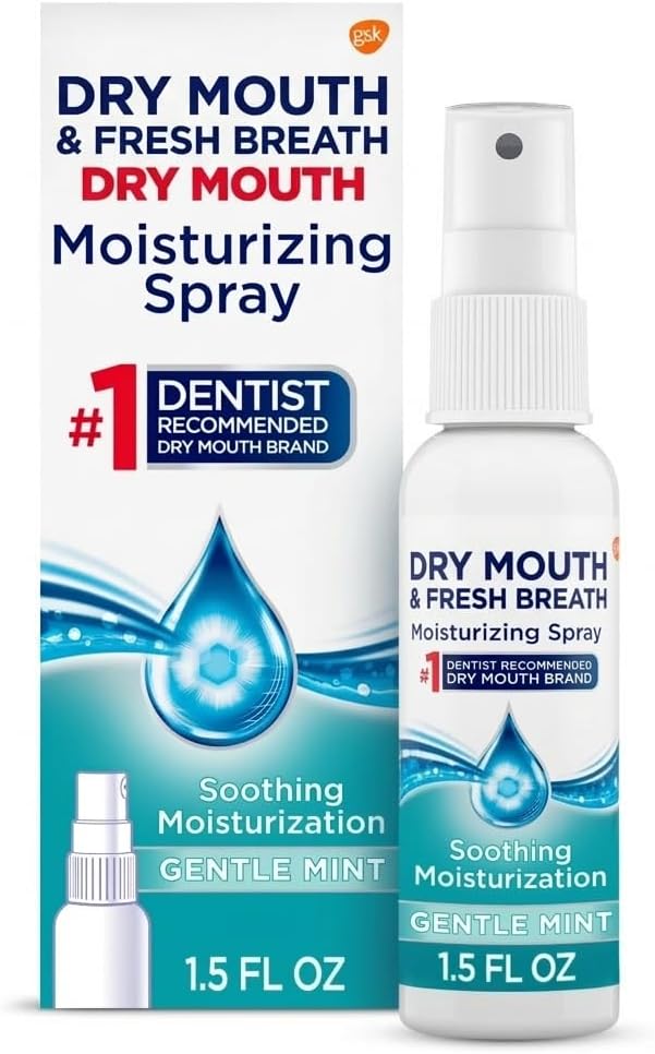 1 Pack of Biotene Moisturizing Dry Mouth Spray, Moisturizing Spray for Dry Mouth and Bad Breath, Gentle Mint - 1.5 fl oz