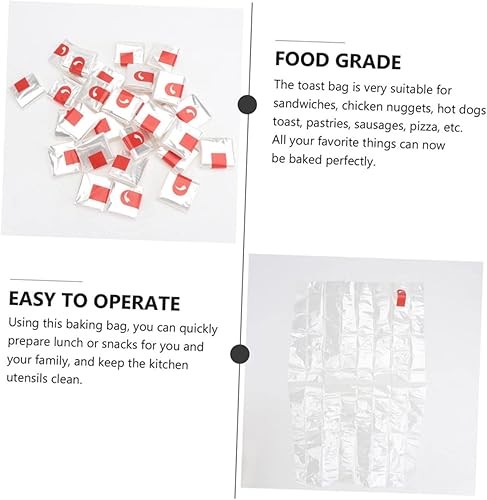 Miniatura 8 de VINTORKY 60 Uds Bolsas de pollo asado para horno, bolsas de asado para salmuera, bolsas de pavo de salmuera, bolsas de horno de cocina, estopilla,