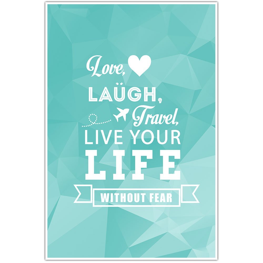 Live Love Travel Motivational Wall Art Handmade Products