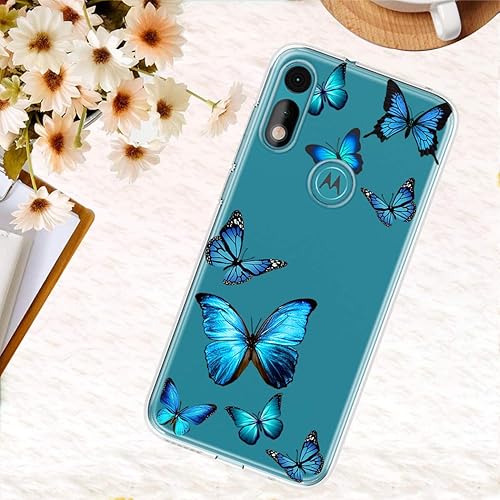 Miniatura 6 de Funda de teléfono para Moto E 2020, Motorola E 2020 para niñas y mujeres, transparente, delgada, a prueba de golpes, suave y flexible, funda
