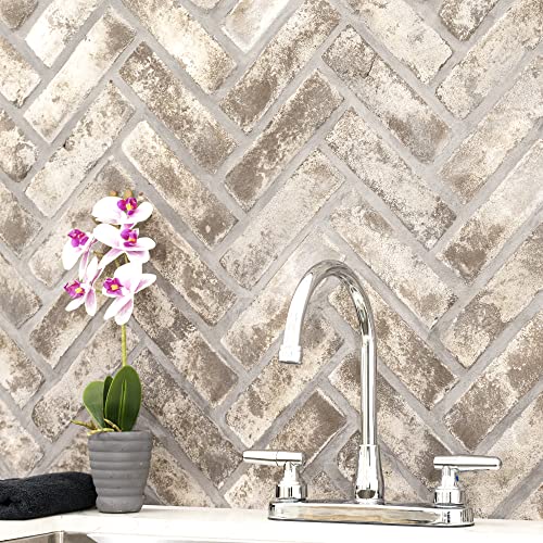 Carrelage de douche anti-glisse en mosaïque d'argile à chevrons