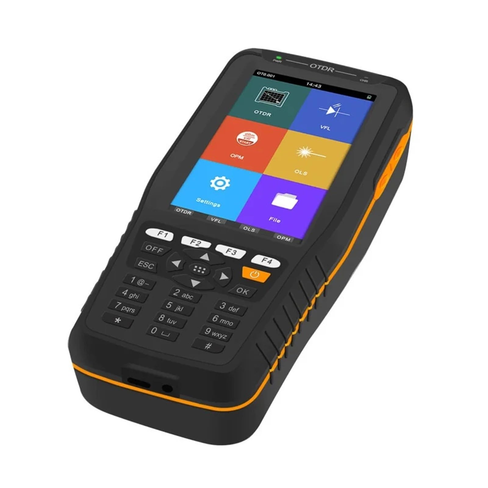 Testeur OTDR TM290D, écran tactile, 1310/1550nm, 60KM, réflectomètre optique dans le domaine temporel for les liaisons de Fiber optique longue distance(UPC)