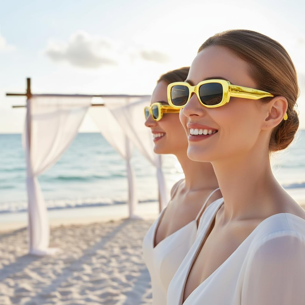 Fsmiling Gold Sunglasses Bulk Classic Sunglasses Pack Costume Glasses Shades Cool Eyewear for Men & Women-4/8/10/20Pack - Image 4