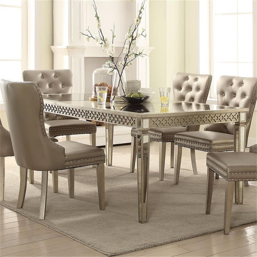 Amazon.com - Acme Kacela Rectangular Wood Extendable Dining Table