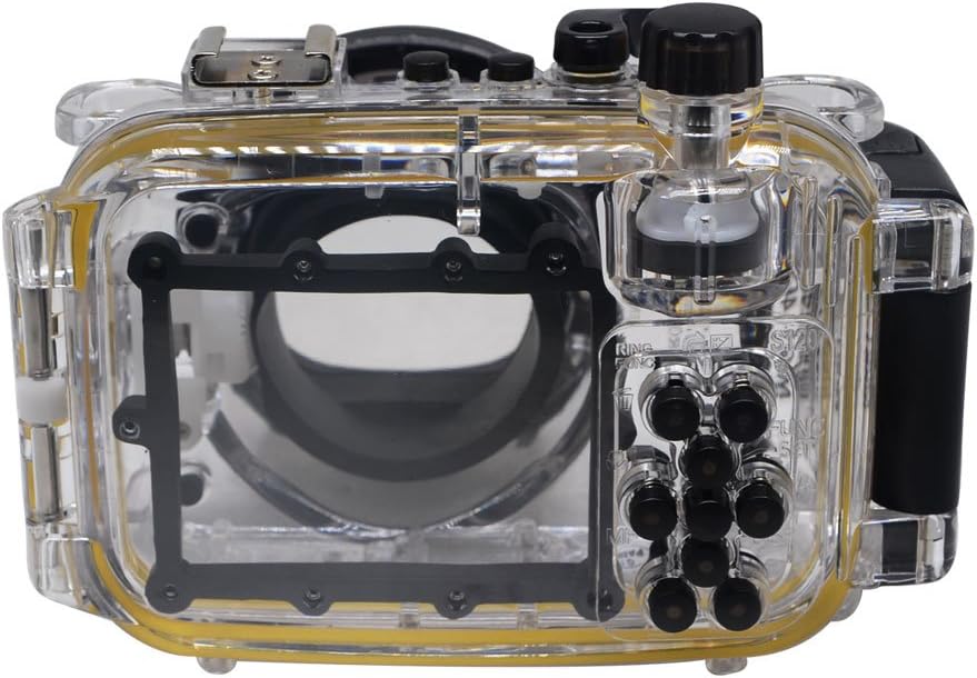 Mcoplus 40M/130ft Underwater Waterproof Housing Camera Case for Canon Powershot S120 WP-DC51