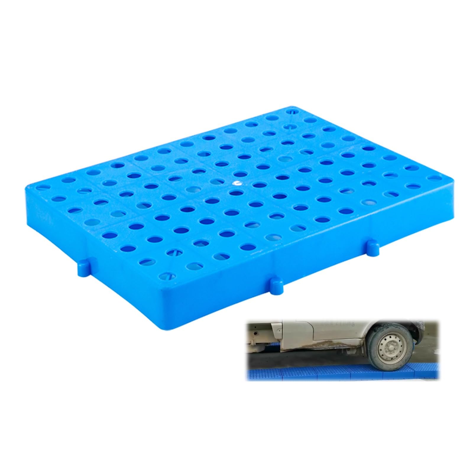Splicable Plastic Pallets Grid Pallets Basement Storage Cargo Mats Lightweight Nestable Pallets Easy Stacking Water proof Breathable Floor Pallets for Garage Supermarket Basement(60x50x5cm/23.6x19.7x1