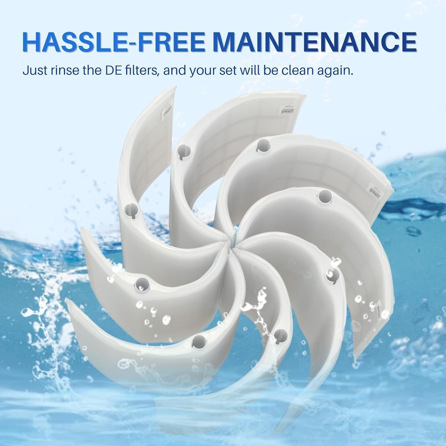 TOREAD PLFFS-2004 DE Filter Grids Replace Unicel FS-2004, PFS2448, Filbur FC-9540, Hayward Pro-Grid DE4820 (DEX4800DA), MicroClear DE4800, L x W: 24" x 11"(Full)/24" x 9-3/4"(Partial), 48 Sq.ft