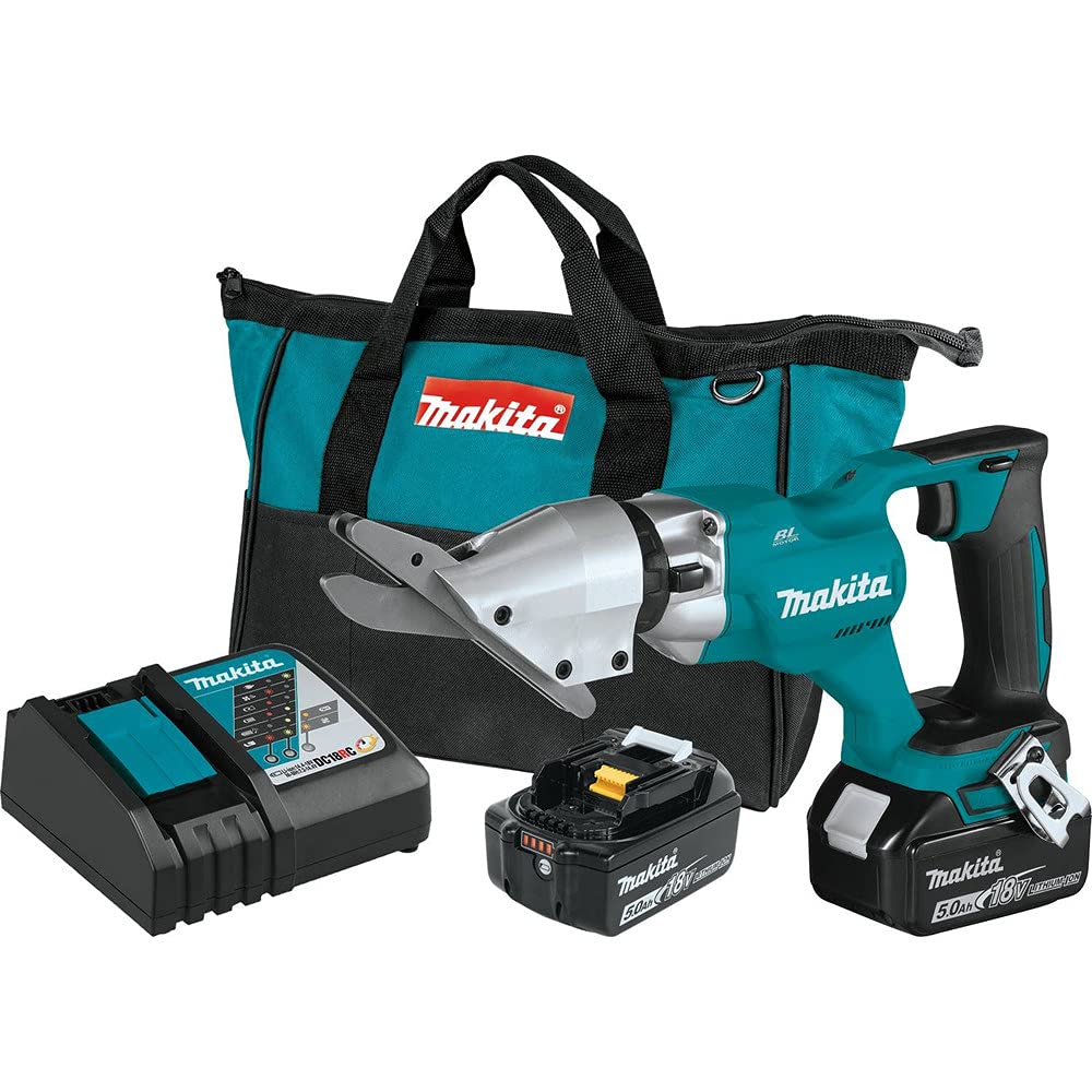 Makita XSJ05T 18V LXT® Lithium-Ion Brushless Cordless 1/2" Fiber Cement Shear Kit (5.0Ah)