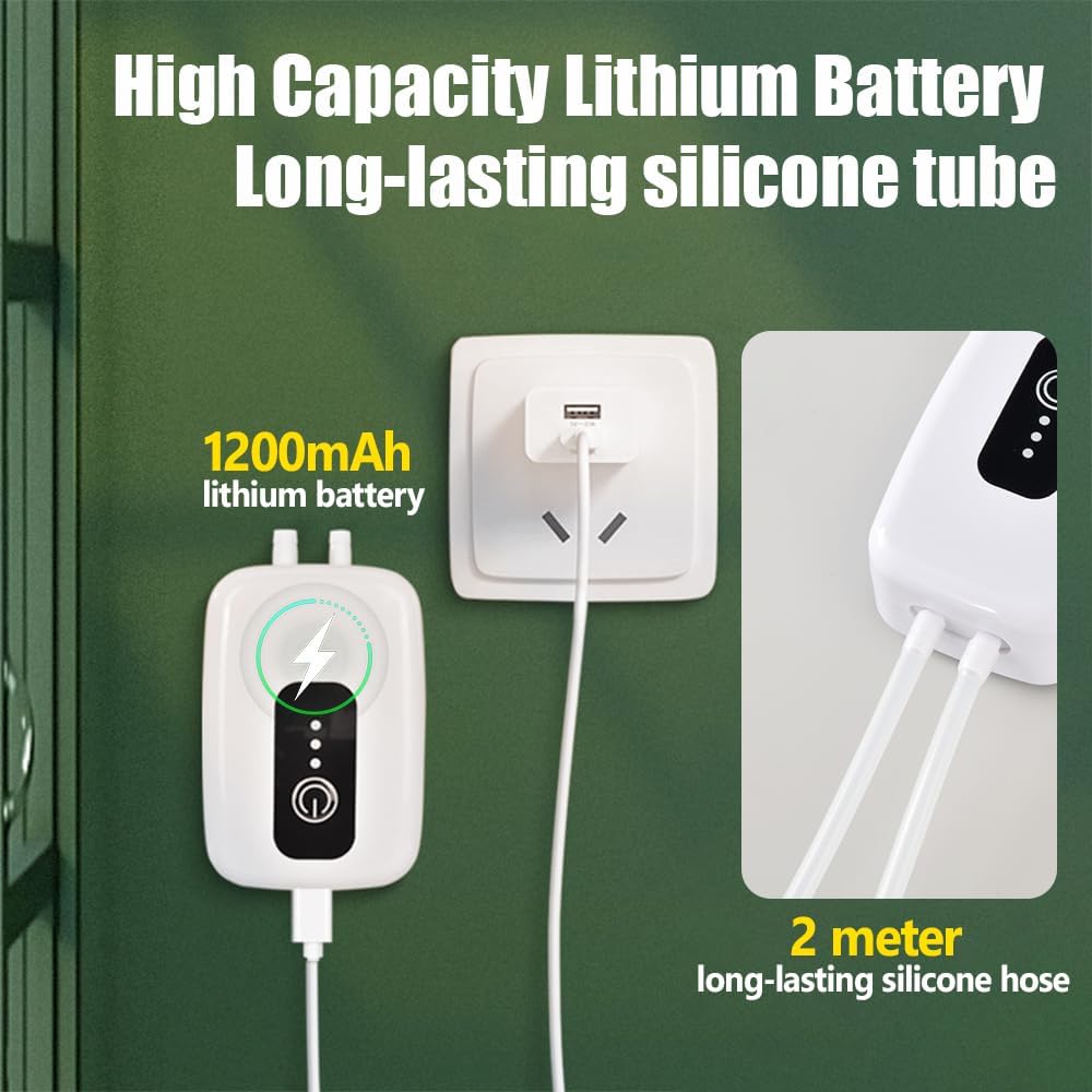 USB Electric Auto Siphon Self Priming Pump,Wine Transfer Pump Kit Built-in 1200mAh High-capacity Lithium Battery for bottling Home Brew Wine Beer Beverages