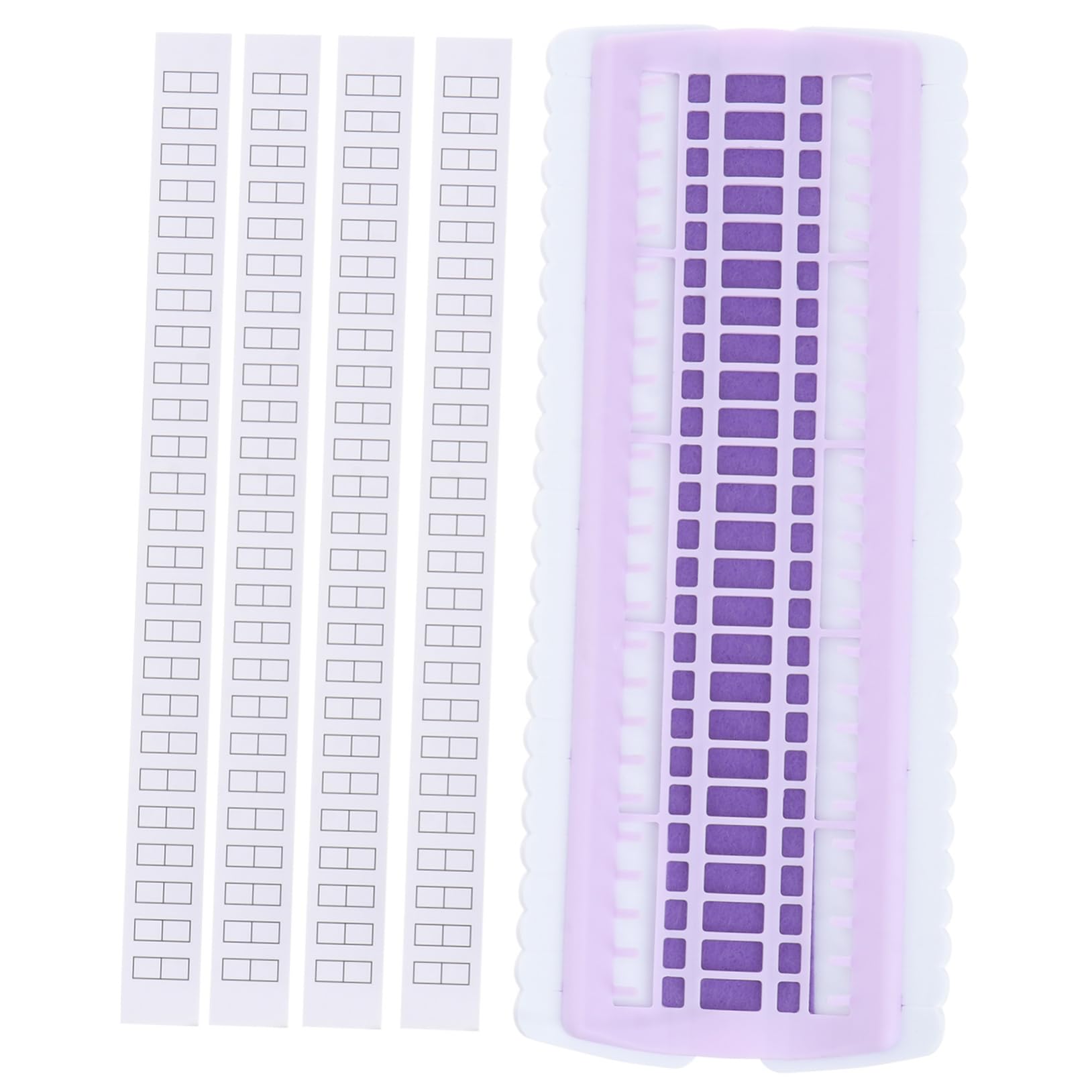 ERINGOGO Embroidery Floss Organizer 50 Holes Cross Stitch Thread Holder Mini Needle Arranger for Thread Project Card Plastic Thread Arranger for Home