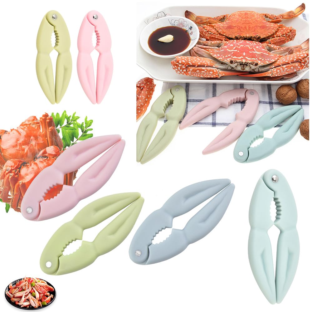 Juego de 6 herramientas para galletas de langosta, galletas de mariscos, galletas de patas de cangrejo, galletas de cangrejo, galletas de garra de cangrejo, cascanueces para agrietarse, comer