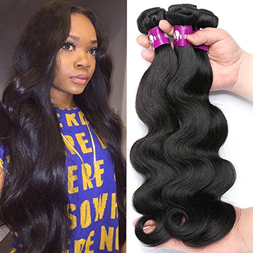 HEBE Brazilian Hair Body Wave 4 Bundles 12 14 16 18 Natural Color Brazilian Virgin Hair Body Wave 100% Human Hair Weave Extensions Wholesale Hair Factory