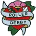 Adam Potts - Roller Derby Broken Heart - Embroidered Patch
