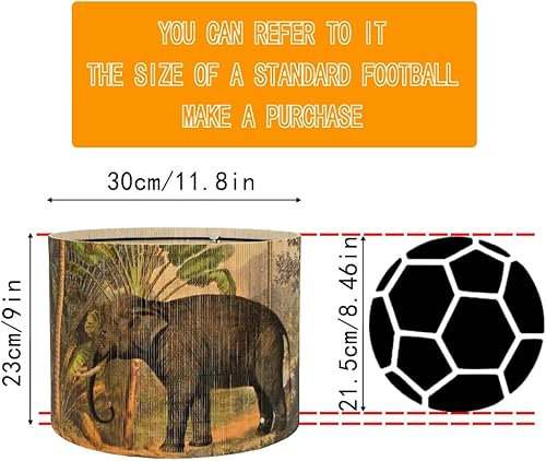 Miniatura 2 de Pantalla de bambú con diseño de animales, adecuada para lámparas de pie y lámparas de escritorio, translúcida en forma de cubo, decoración de diseño