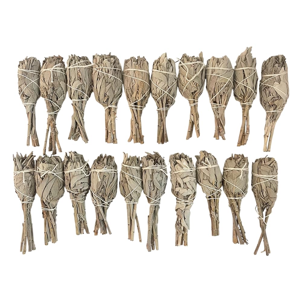 Smudge Sticks, Torch White Sage 4", Pack of 20