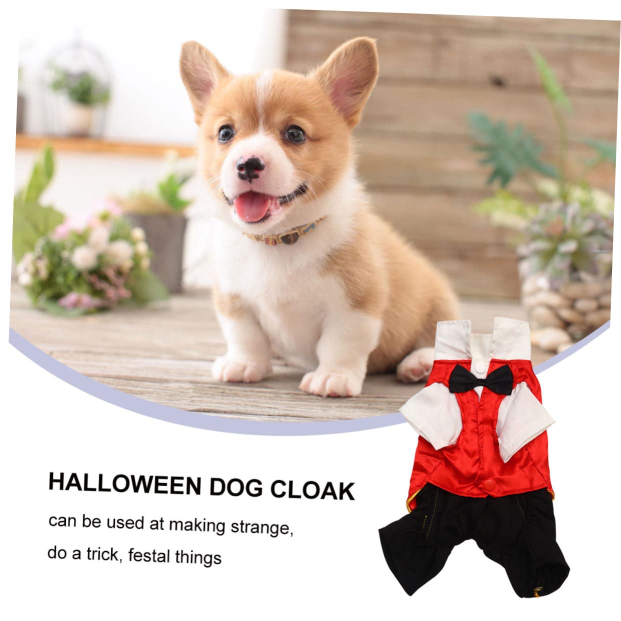 Milisten 2piezas Disfraz De Vampiro para Mascotas Ropa para Perros Halloween Traje Divertido y Fashionable para Ocasiones Especiales