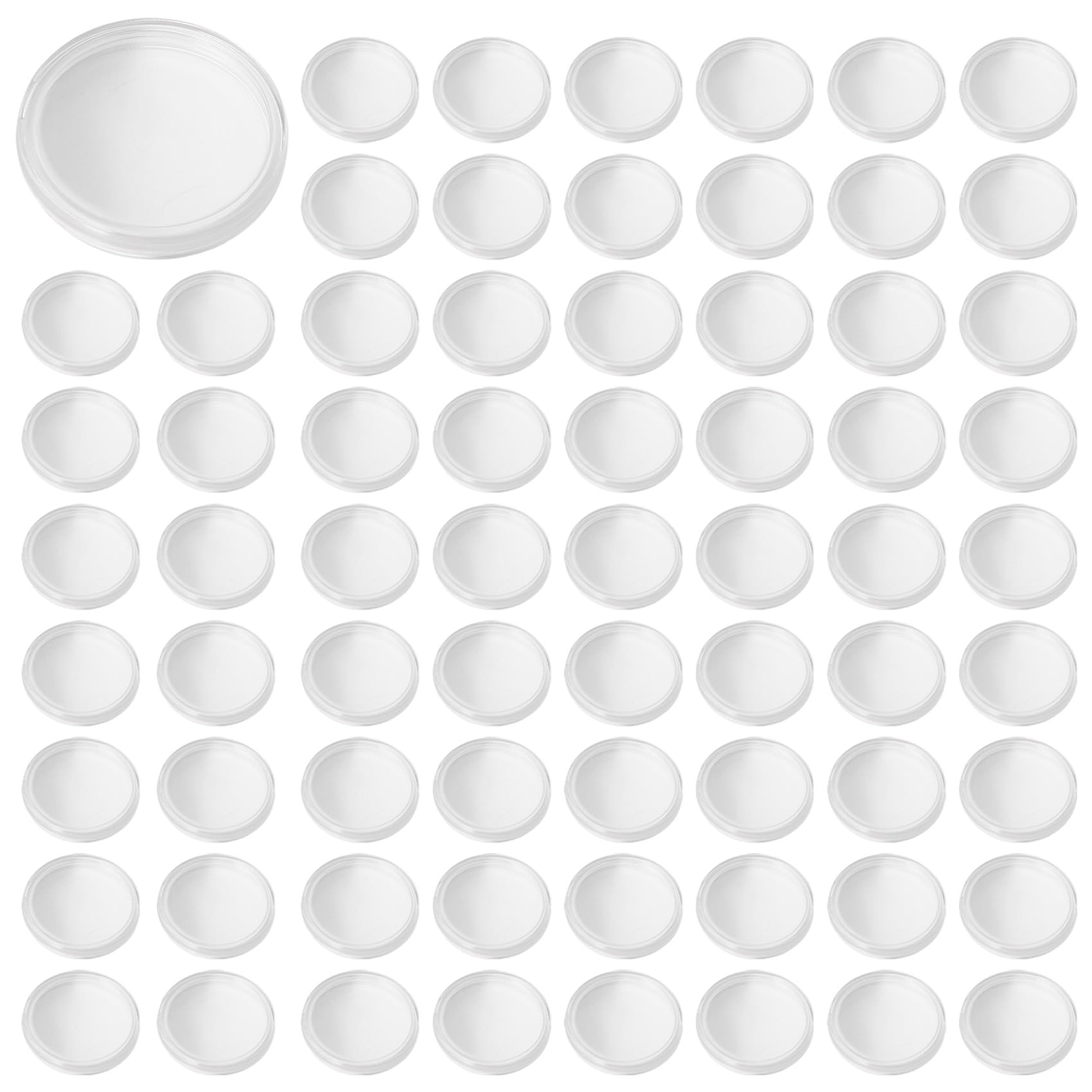 Boîtes de rangement 40 mm étanches et transparentes pour 100 pièces d'une once