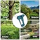 Akku-Astschere für Makita-18V-Batterie, Elektrische Gartenschere mit 30mm SK5 Verchromter High-Carbon-Stahl Klinge und LCD Anzeige (ohne Batterie)