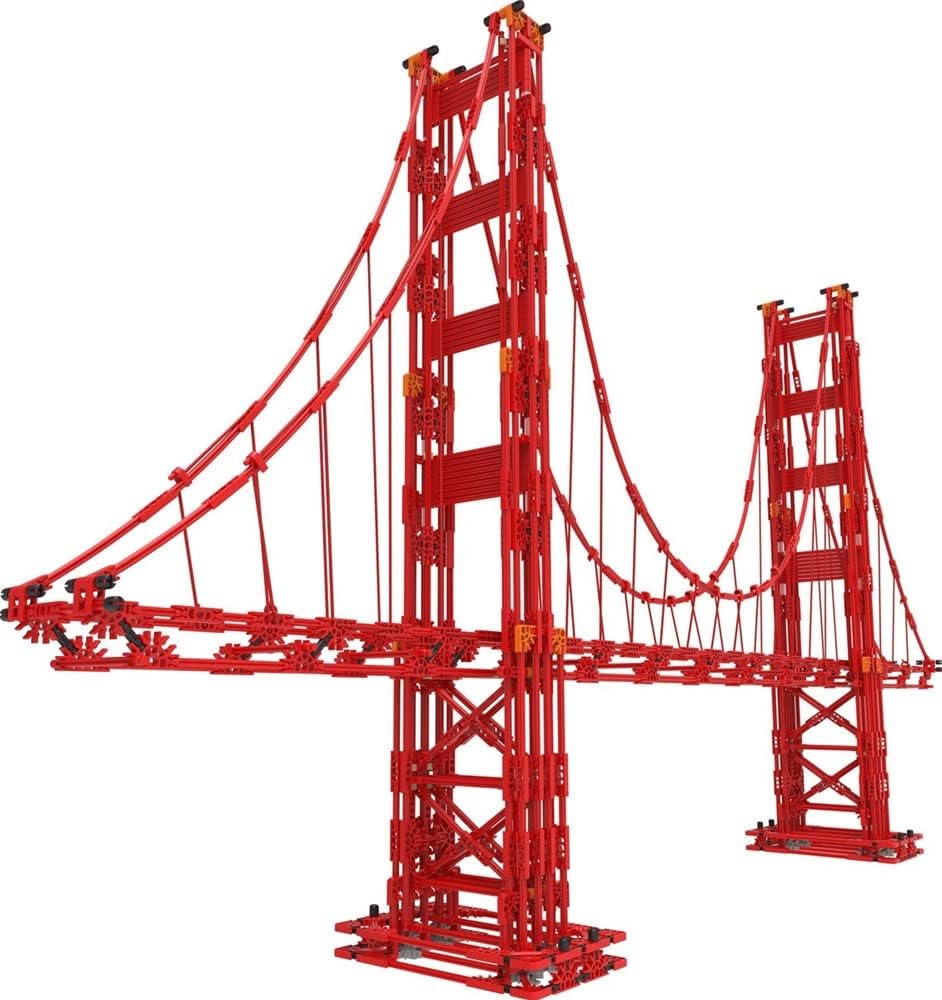 K'NEX Architecture: Golden Gate Bridge - Build IT Big - Collectible Building Set for Adults & Kids 9+ - New - 1,536 Pieces - Over 3 Feet Long - (Amazon Exclusive)