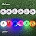 Blach Birdie Glow in The Dark Night Golf Balls Light up 10 Minutes Flashing in Six Color for Men Kinds Women Golf Gift, Red, Blue, Orange, White, Pink ,Green