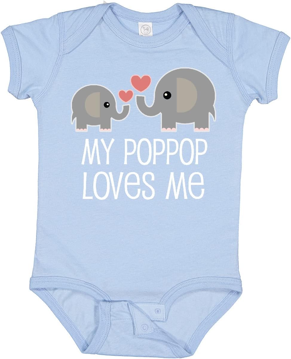 inktastic My PopPop Loves Me Grandkids Baby Bodysuit