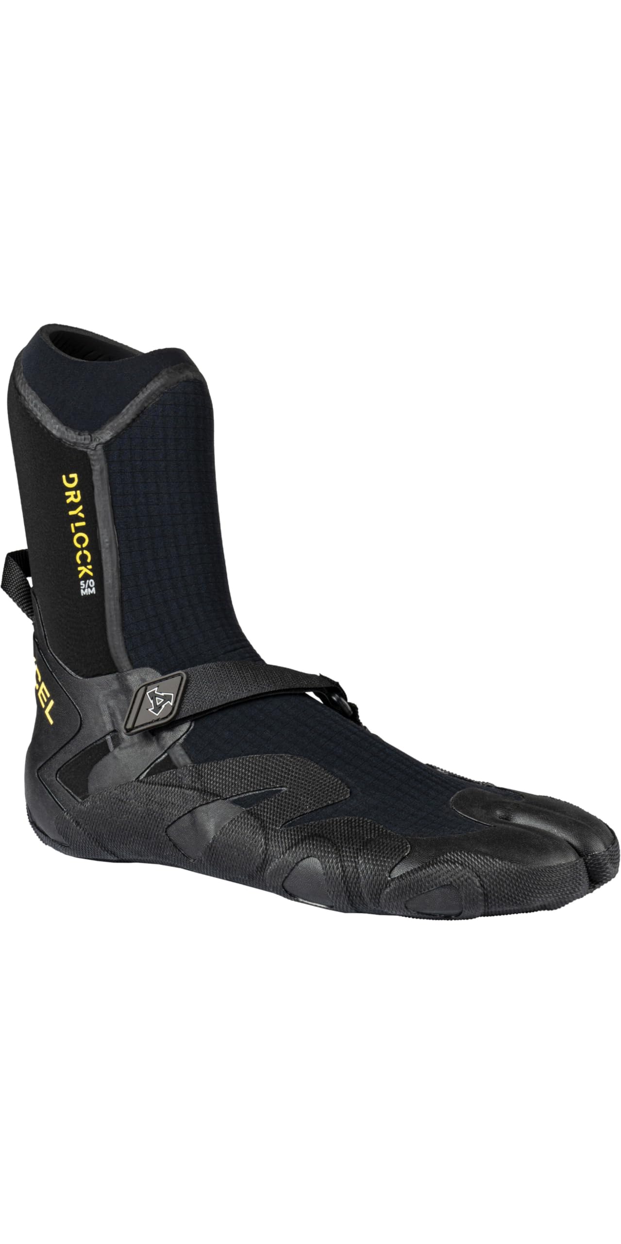 XCEL Drylock 5mm Split Toe Wetsuit Boots - Black - Quick dry - Unisex - Engineered 3D Warmth and Comfort