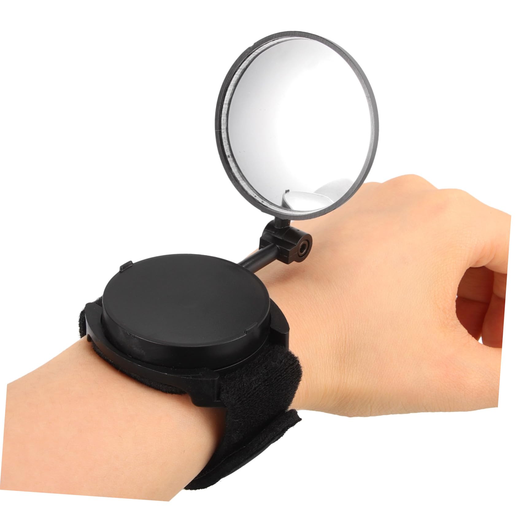5 Pièces miroir de vélo vue arrière rétroviseurs rotatifs de cyclisme miroir de casque cycle rétroviseur de poignet de bras pour vélo miroir tournant de cyclisme plastique Black