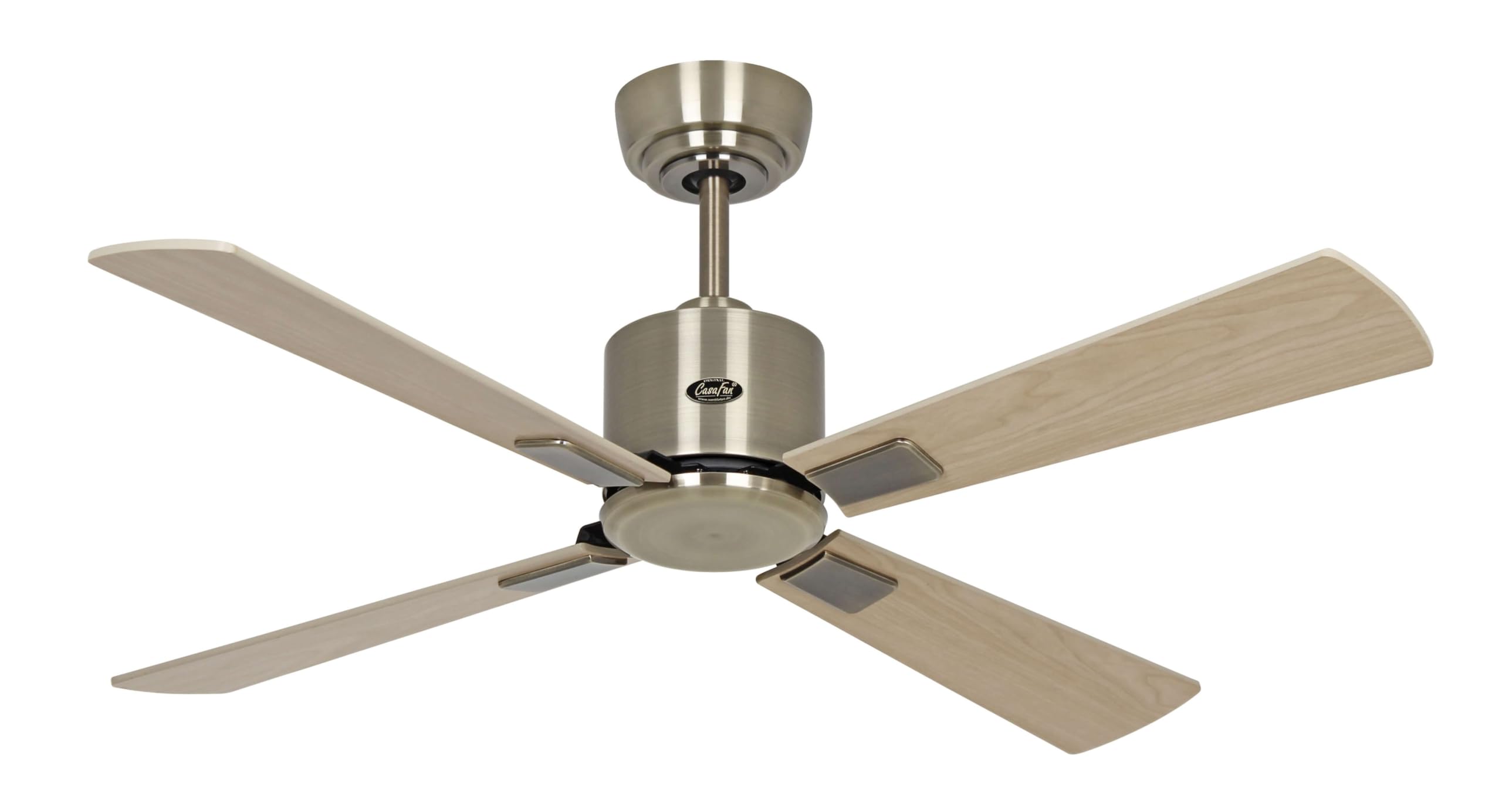 Ventilateur de plafond WiFi CasaFan ECO NEO III 103 cm avec pales en bois pour 13 m²