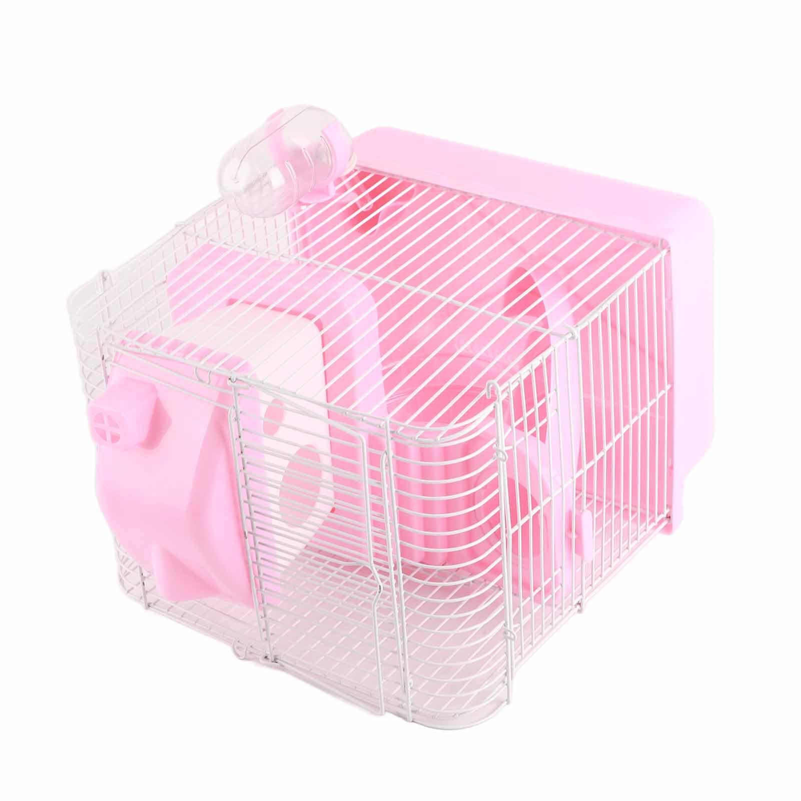 Large 2 Layer Hamster Cage with Removable Design, Easy Install Small Pet Cage Home for Hamster Guinea Pigs, Rabbits (Pink) - Image 3