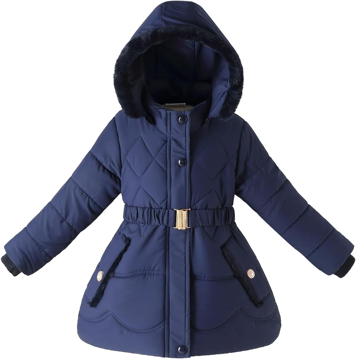 Girls Winter Coats Size 7 Fleece Child Clothes 8 For Kids Puffer Jacket Outwears