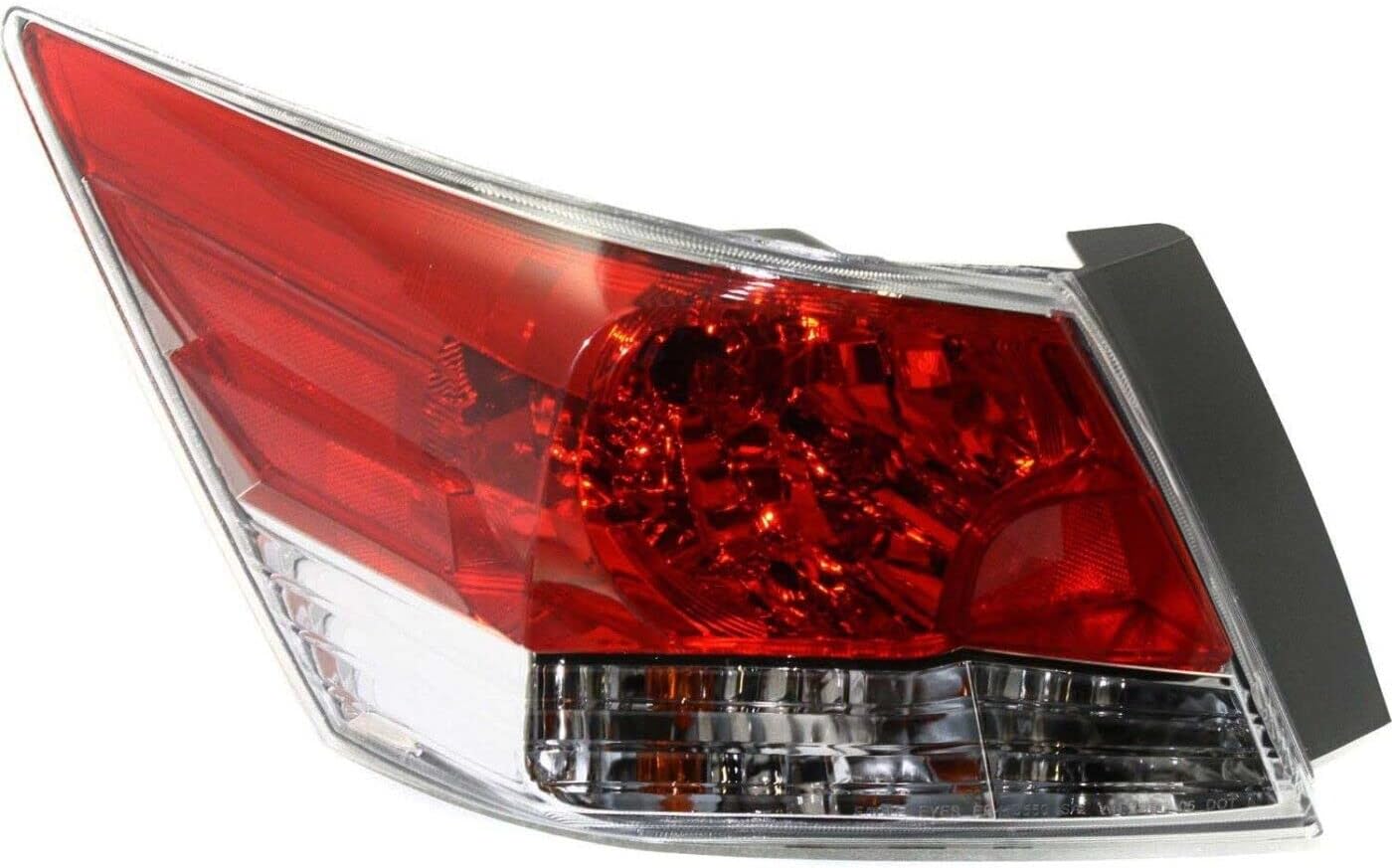 Tail Light Assembly Replacement For 2008 2009 2010 2011 2012 Honda Accord EX EX-L HFP LX LX-P SE Sedan - Compatible with Driver Side of Rear Tail Lights - Includes Lens, Housing, and Bulb