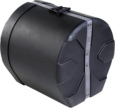 SKB 16 x 16 Floor Tom Case with Padded Interior, D-Shaped Drum Design, and Molded in Feet for Upright Positioning and Stability, Black