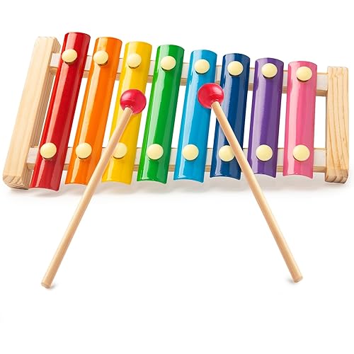 MCPINKY Xylophone for Kids, Xylophone Musical Toy with Child Safe Mallets Educational Musical Instruments Toy for Toddlers