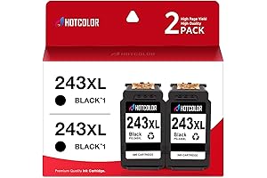 Canon 243 Black Ink Cartridges Replacement for Canon PG-243 and 244