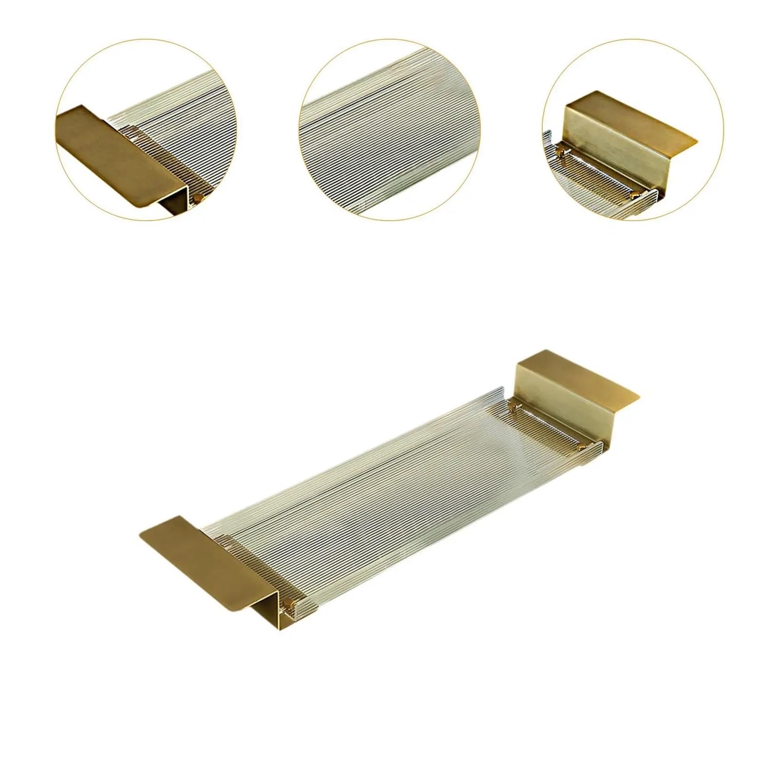 Bandeja acrílica para bañera, estante de baño extensible para teléfono, libro, vela, accesorios elegantes y funcionales para mujeres elegantes, perfectos para bañeras