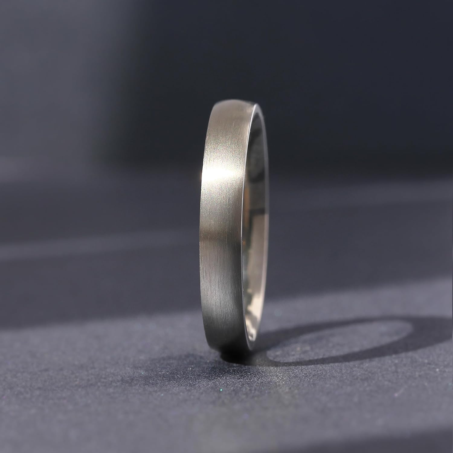 DoubleAccent 3MM Comfort Fit Stainless Steel Wedding Band Satin Finished Classic Domed Ring (Size 5 to 12)